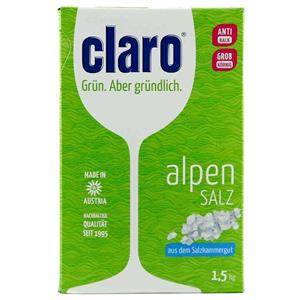 نمک ظرفشویی کلارو مدل Alpen Salz مفدار 1.5 کیلوگرم Claro Alpen Salz Dishwasher Salt 1.5Kg