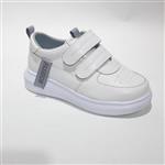 کفش بچگانه اسپرت ونس دوچسب چرم صنعتی سفید  کد837
