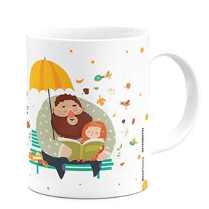 لیوان آذرلاکچری طرح روز پدر  کد 04