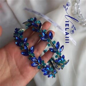 ریسه مو ، تاج عروس ،تل مجلسی _ریسه مو گل قرمز کوچک و ملیله lielaiii