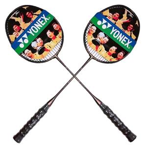 راکت بدمینتون یونکس تکی همراه با کیف کاور دو رنگ