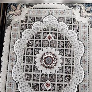 فرش هفصد شانه ورژن هشت رنگ خامه بافان تراکم 2100 نخ هیدست شده بدون پرز دهی  پس کرایه