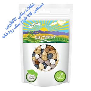 شکلات سنگی کاکائویی دستچین کالا طرح سنگ رودخانه- 500 گرم 