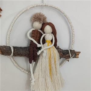 دیوارکوب فرشته مکرومه