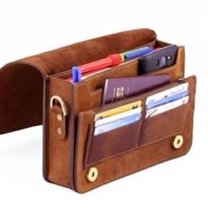 کیف مدارک چرم طبیعی دست دوز اسپرت مناسب روز مادر و روز پدر ، روز مرد