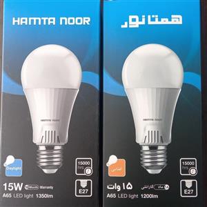 لامپ کم مصرف ال ای دی 15 وات با یکسال  تعویض