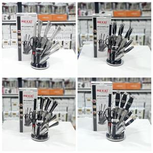 سرویس چاقو آشپزخانه (کارد و ساطور) 9 پارچه مکسی mexxi