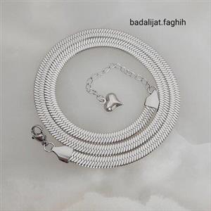 گردنبند ماری ترند استیل بسیار با کیفیت و رنگ ثابت با آبکاری طلا سفید