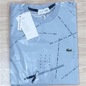 پولوشرت مردانه ترک اصل برند LACOSTE  سایز  L رنگ  آبی
