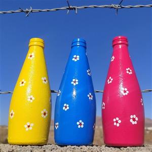 گلدان شیشه ای فانتزی