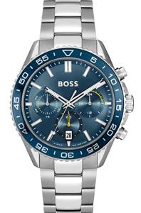 ساعت Boss مردانه بند چرم تقویمدار باجعبه و باتری