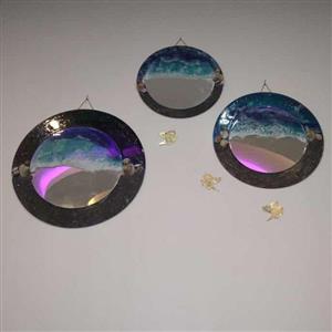 آینه رزینی طرح دریا