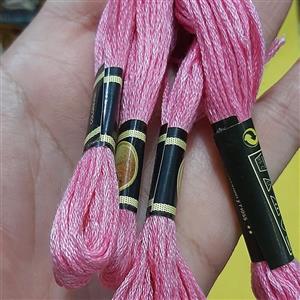 نخ دمسه صورتی پر رنگ . وارداتی . کد 603