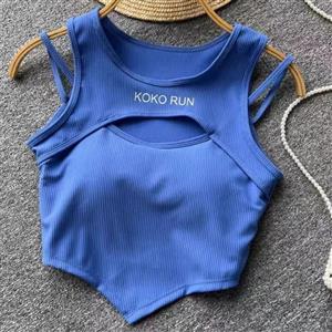 کراپ تاپ اسپورت دخترانه بنددار فری سایز