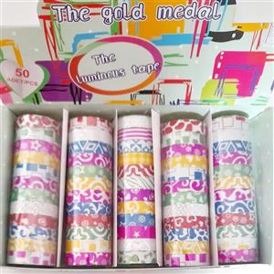 چسب نواری مدل لیزری با عرض 1.3 سانتی متری بسته 10 عددی