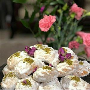 شیرینی سنتی قطاب شکری نارگیلی درجه یک  بسته بندی 1 کیلویی