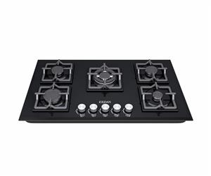 اجاق گاز شیشه ای 5شعله پلوپز وسط ترموکوبل دار- مارک اردان EG53