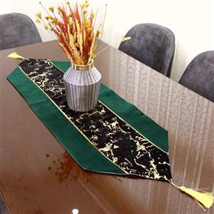 رانر ترکیبی مخمل طلاکوب سایز 40 در 90