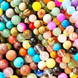  سنگ طبیعی معدنی میکس ریسه 50 عددی سایز 8 میل