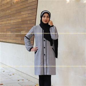 پالتو زنانه شیک  آستر  دار  با جنس شنل بافت اعلاءسایز 46/44 (طرح آترا) فروش ویژه