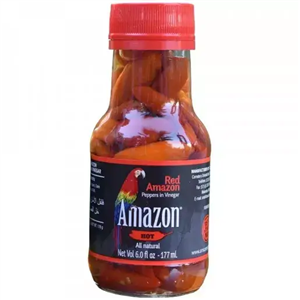 ترشی فلفل قرمز تند آمازون - 177 میلی لیتر
