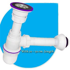 سیفون ظرفشویی تک لگنه