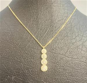 گردنبند صدفی سفید طلایی