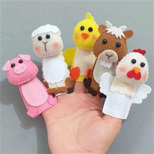 پک پنج تایی عروسک انگشتی حیوانات
