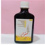 شربت صفرابر آنتی صفرا از بین برنده  عوارض ناشی از غلبه صفرا دفع حرارت کبدبهبو سردردهای ناشی از غلبه بر صفرا