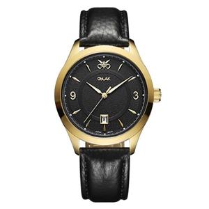 ساعت مچی عقربه ای مردانه اوبلاک مدل 72699رنگ طلایی صفحه مشکی