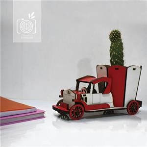 ماکت چوبی طرح ماشین فورد گلدان ، کد G-03