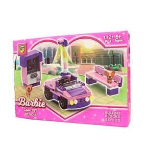 لگو دخترانه باربی ساختنی طرح خودرو car set بازی فکری لگو 172 قطعه