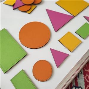 اشکال هندسی چوبی مگنتی بزرگ