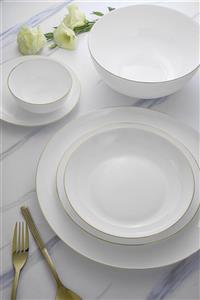 سرویس گرد دیوالی لب طلا گلدن اوپال با  26پارچه6نفره برند اصل گلدن اوپال