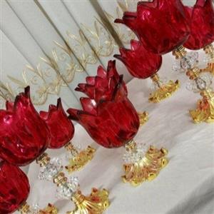 هفت سین سال جدید8پارچه قرمز بنفش شامپاینی عسلی