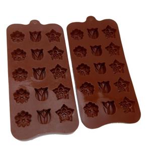 قالب شکلات و پاستیل سیلیکونی طرح گل های بهاری