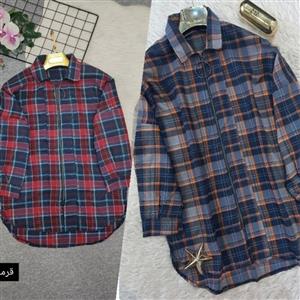 تونیک مانتویی چهارخانه جنس نخ پنبه فری سایز از 38 تا 46 حتی 48 در 5 طرح زیبا و شیک ( )