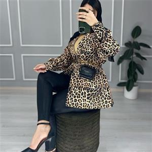 کت مازراتی پلنگی سایز 36 تا 46 قد 80         