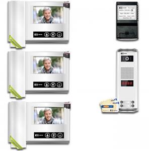 درب بازکن تصویری تک نما مدل D43M-3V مجموعه 4 عددی