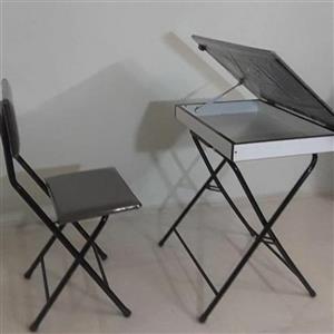 میز تحریر باکسدار ام دی اف و صندلی تاشو