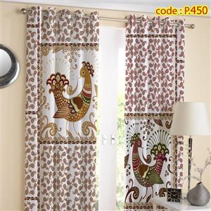 پرده پذیرایی دو قواره طرح کلاسیک کد P450