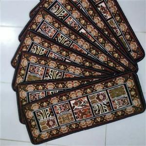 روپله ای گلیم طرح خشتی مشکی(70×30)