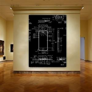 تابلو بوم طرح آناتومی اپل