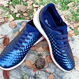 کفش ورزشی فوتسال سالنی نایک مدرن سرمه ای  مردانه ، پسرانه ( سایز 45 )