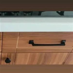 دستگیره کابینتی نئوکلاسیک مدل تونسی سایز 192 مشکی مات کوره ای 5 سال ضمانت