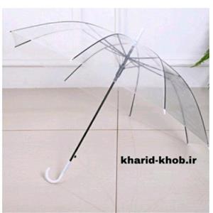 چترشفاف قطر 80سانت-چتر سایز مینی-چتر بیرنگ اقتصادی