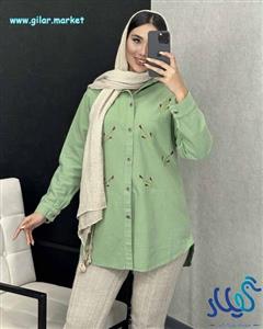 مانتو الیاف گلدوزی