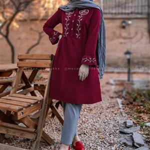 مانتو الیاف گلدوزی