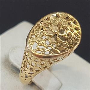 انگشتر زنانه طلا روس سنگ برلیان اتمی کد56 
