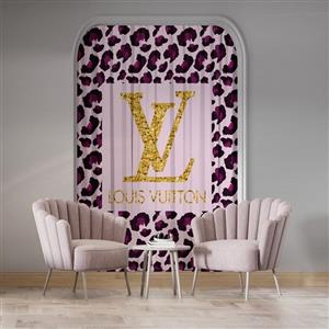 پرده پانچی برند لویی ویتون سایز 140 در 280 کد 071